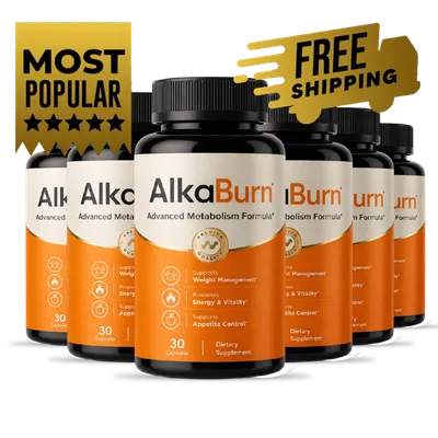 AlkaBurn 6 bottles package, 180-day supply, best value
